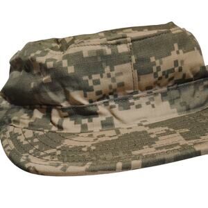 Digital ACU Camo Patrol Cap, Size 7-1/4, Ripstop, R&B Inc., EUC